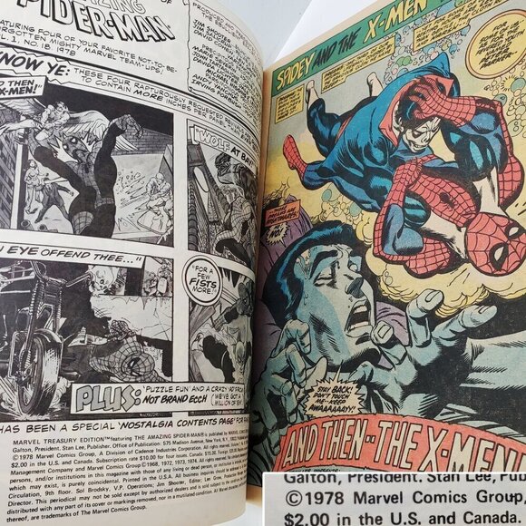 Astonishing Spider-Man Marvel Treasury Edition 1978 Collector's Large TPB Unread - Picture 3 of 8
